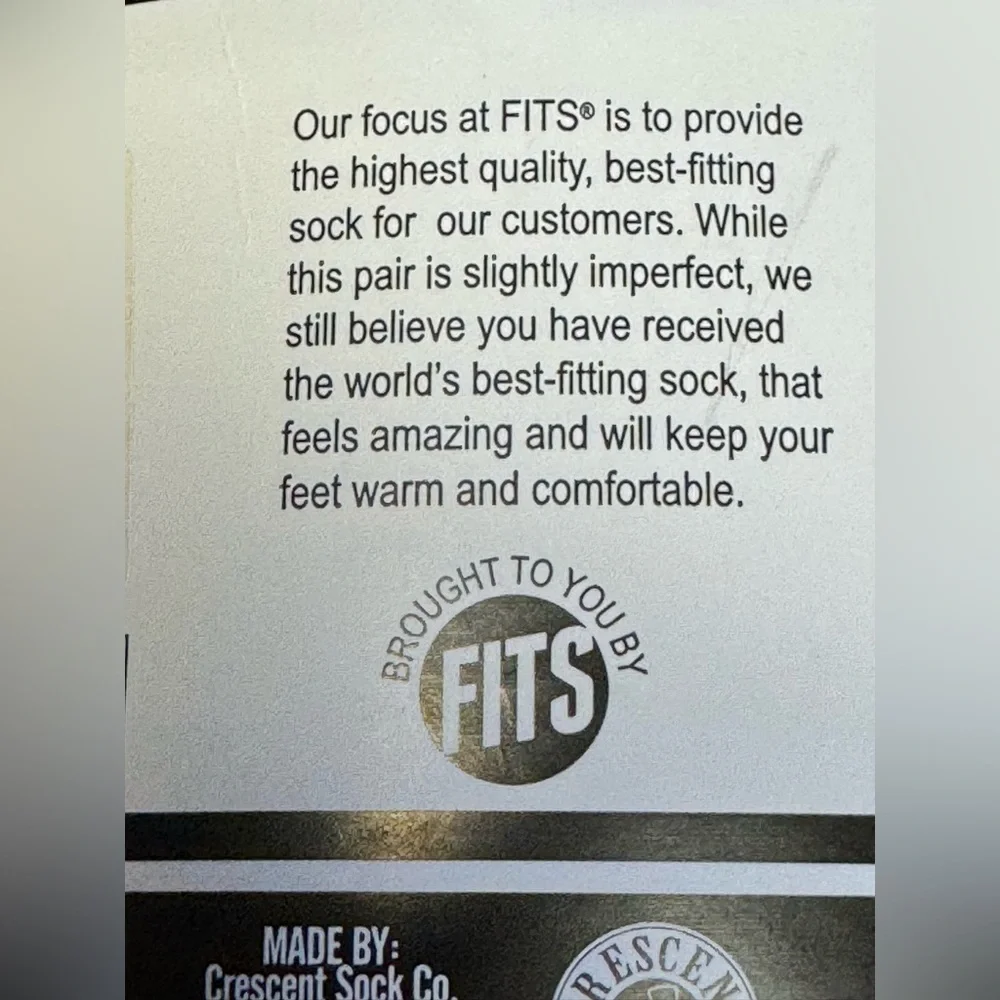 NWT FITS ORIGINAL FULL CUSHION OVER CALF SOCK